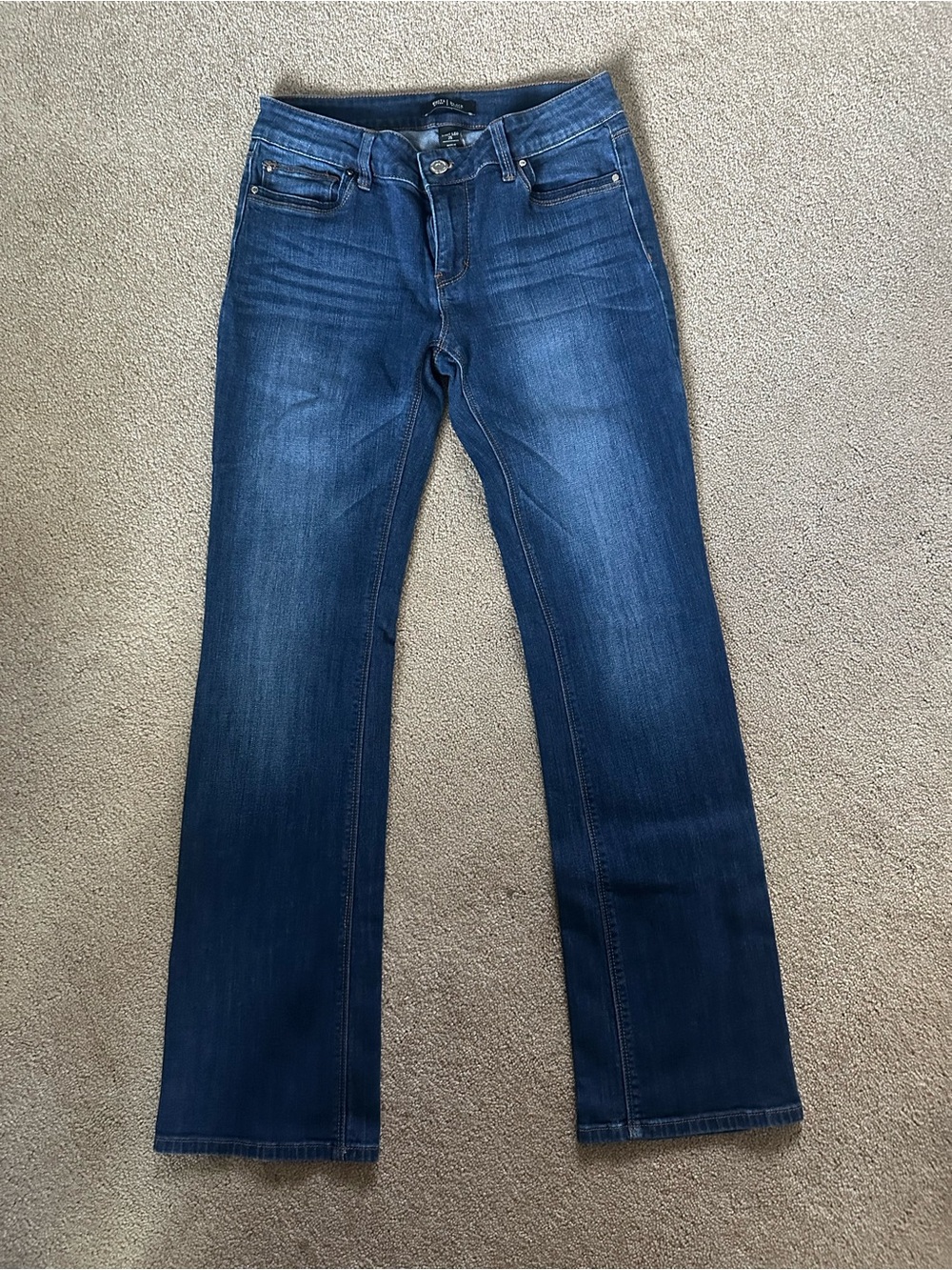 White House Black Market Dark Blue Boot-Cut Jeans